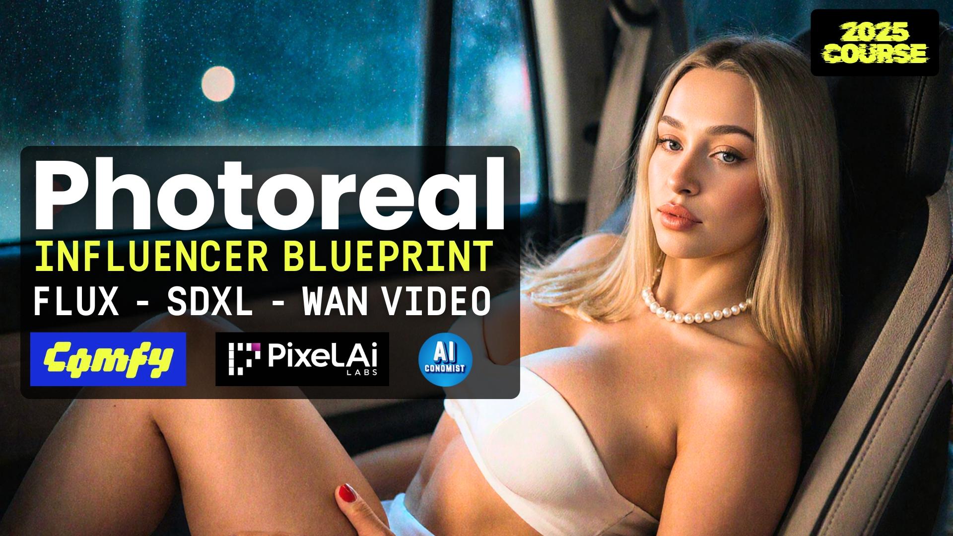 Photoreal Influencer Blueprint: Flux + SDXL (ComfyUI)